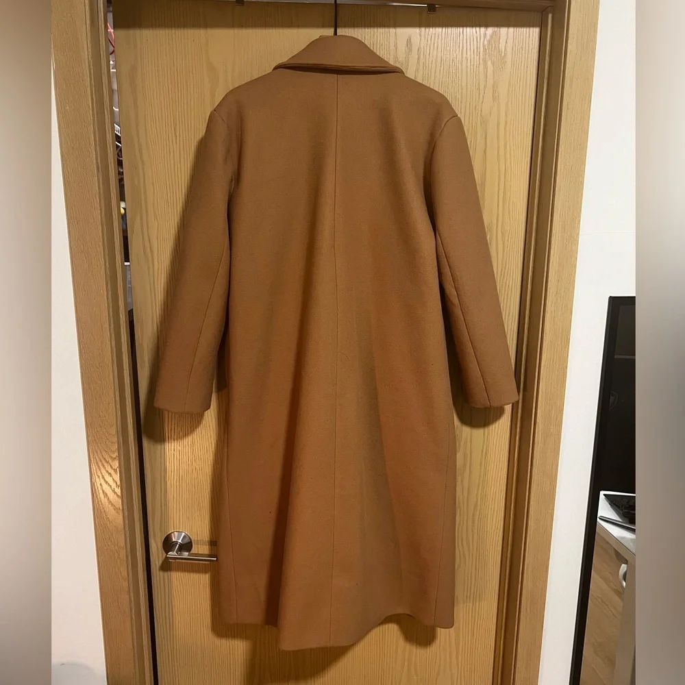 BB Dakota Steve Madden Isn’t It Iconic Camel Coat, Size Large - Picture 2 of 4